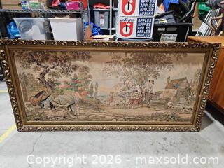 MaxSold Auction: Vintage ARAZZO Italian Woven Tapestry, Pastoral Scene, 72 x 165 cm - Toronto (Ontario, Canada) PARTNER MANAGED Reseller Online Auction - Coldwater Road