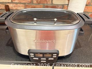 MaxSold Auction: Cuisinart 4-6 qt Stainless Steel Programmable Slow Cooker - Okatie (South Carolina, USA) SELLER MANAGED Moving Online Auction - Bee Tree Drive