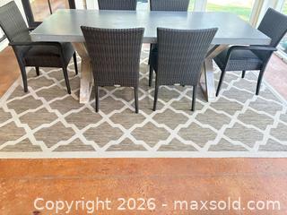 MaxSold Auction: Two Safavieh 8 x 11 ft Brown Beige Geometric Area Rug - Okatie (South Carolina, USA) SELLER MANAGED Moving Online Auction - Bee Tree Drive
