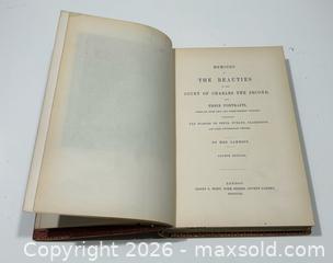 MaxSold Auction: 1861 Memoirs of the Beauties of the Court of Charles II Leather Bound Book by Mrs. Jameson - Burlington (Ontario, Canada) SELLER MANAGED Estate Sale Online Auction -  Fairview Street (STORAGE)