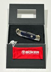 MaxSold Auction: Böker 30 Jahre Boker Scout Lock Back Limited-Edition Blade New in Original Box   - Burlington (Ontario, Canada) SELLER MANAGED Estate Sale Online Auction -  Fairview Street (STORAGE)