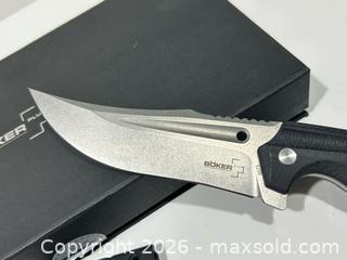 MaxSold Auction: Böker Plus Masada Fixed Blade in Original Box   - Burlington (Ontario, Canada) SELLER MANAGED Estate Sale Online Auction -  Fairview Street (STORAGE)