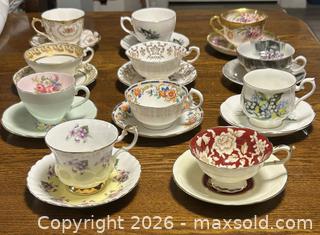 MaxSold Auction: Collection of 11 Vintage Teacups and Saucers Including Foley, Paragon, Royal Albert ++ - Burlington (Ontario, Canada) SELLER MANAGED Estate Sale Online Auction -  Fairview Street (STORAGE)