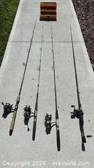 MaxSold Auction: Collection of 4 Fishing Rods c/w Reels & Tackle Box  - Burlington (Ontario, Canada) SELLER MANAGED Estate Sale Online Auction -  Fairview Street (STORAGE)