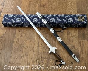 MaxSold Auction: Sword c/w Sheath and Presentation Carrying Case - Burlington (Ontario, Canada) SELLER MANAGED Estate Sale Online Auction -  Fairview Street (STORAGE)