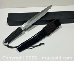 MaxSold Auction: Takeshi Saji Mikazuki 270 Fixed Blade in Box  - Burlington (Ontario, Canada) SELLER MANAGED Estate Sale Online Auction -  Fairview Street (STORAGE)