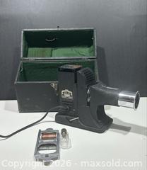MaxSold Auction: Vintage Picturol Miniature Slide Projector, Model RK with Case - Burlington (Ontario, Canada) SELLER MANAGED Estate Sale Online Auction -  Fairview Street (STORAGE)