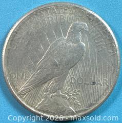 MaxSold Auction: 1922-S Silver Peace Dollar USA - Lincoln (Ontario, Canada) SELLER MANAGED Downsizing Online Auction - Bartlett Road (STORAGE)
