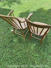 MaxSold Auction: 2 Vintage Wood Chairs - For Repair - Lincoln (Ontario, Canada) SELLER MANAGED Downsizing Online Auction - Bartlett Road (STORAGE)