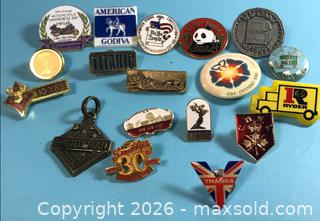 MaxSold Auction: Assembled Group Of Collector Pins - Lincoln (Ontario, Canada) SELLER MANAGED Downsizing Online Auction - Bartlett Road (STORAGE)