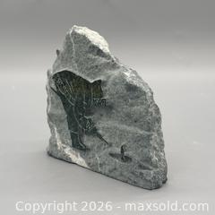 MaxSold Auction: Vintage Hard Carved Green and Gray Marble Fishing Plaque Carving, Montreal - CWI-511 - Ottawa (Ontario, Canada) PARTNER MANAGED Estate Sale Online Auction - Bongard Avenue (STORAGE)