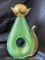 MaxSold Auction: Scarce Signed Gambara & Poggi Murano Glass Cat Green With Gold Aventurine 7" - Toronto (Ontario, Canada) PARTNER MANAGED Reseller Online Auction - Railside Road
