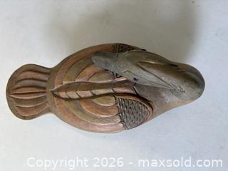 MaxSold Auction: Vintage Carved Wood Glass-Eyed Duck Decoy Trinket Box - Toronto (Ontario, Canada) PARTNER MANAGED Reseller Online Auction - Railside Road