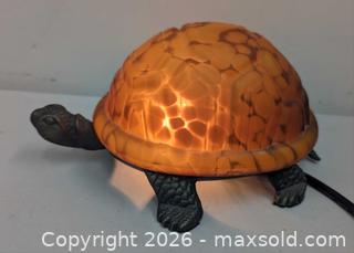 MaxSold Auction: Vintage Tortoise Turtle Stained Glass Table Desk Lamp Working - Toronto (Ontario, Canada) PARTNER MANAGED Reseller Online Auction - Railside Road
