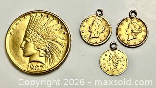 MaxSold Auction: Uncirculated 1907 U.S. Indian Head Gold Coin and More - Campbell (California, USA) PARTNER MANAGED Estate Sale Online Auction - Dell Avenue