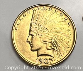 MaxSold Auction: Uncirculated 1907 U.S. Indian Head Gold Coin and More - Campbell (California, USA) PARTNER MANAGED Estate Sale Online Auction - Dell Avenue