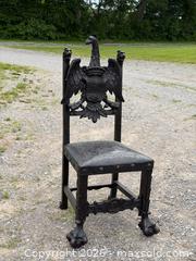 MaxSold Auction: 18th Century Carved Chair with Holy Roman Empire Style Coat of Arms - Hamilton (Ontario, Canada) SELLER MANAGED Estate Sale Online Auction - Park Street