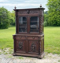 MaxSold Auction: Antique Sideboard, Hunt, French Henri II Style Carved Oak, 1800's - Hamilton (Ontario, Canada) SELLER MANAGED Estate Sale Online Auction - Park Street