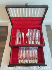 MaxSold Auction: (16pc) Sterling Silver Easterling "Rose Spray" Flatware Set with Flatware Chest - New Westminster (British Columbia, Canada) PARTNER MANAGED Downsizing Online Auction - Quayside Drive (CONDO)