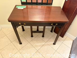 MaxSold Auction: Mahogany Drop-Leaf Expanding Console & Dining Table with (3) Removable Leaves - New Westminster (British Columbia, Canada) PARTNER MANAGED Downsizing Online Auction - Quayside Drive (CONDO)