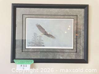 MaxSold Auction: Numbered & Signed (680/950) Limited Edition Robert Bateman "Bald Eagle Flying" Framed Print - New Westminster (British Columbia, Canada) PARTNER MANAGED Downsizing Online Auction - Quayside Drive (CONDO)