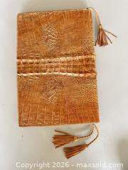 MaxSold Auction: Vintage Crocodile/Alligator Leather Notebook & Folder - New Westminster (British Columbia, Canada) PARTNER MANAGED Downsizing Online Auction - Quayside Drive (CONDO)