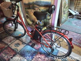 MaxSold Auction: BRAND NEW: Daymak Paris 48V Deluxe Electric Comfort Bike (Candy Red) - Toronto (Ontario, Canada) SELLER MANAGED Downsizing Online Auction - Nipigon Avenue
