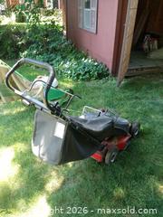 MaxSold Auction: Brute/MTD Push Lawn Mower with Briggs & Stratton 3.75 HP + attachments B - Brantford (Ontario, Canada) Estate Sale Online Auction - Fieldstone Circle