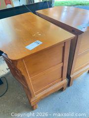 MaxSold Auction: Lexington Solid Wood Light Oak Side Table B - Brantford (Ontario, Canada) Estate Sale Online Auction - Fieldstone Circle