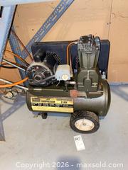 MaxSold Auction: Sears 6.2 Gal Portable Wheeled Oil-Lubricated Air Compressor C - Brantford (Ontario, Canada) Estate Sale Online Auction - Fieldstone Circle