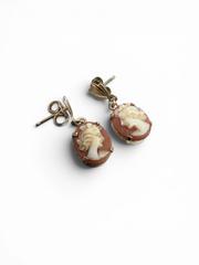 MaxSold Auction: 10K Gold Carved Shell Cameo Earrings - 2.08g - Esquimalt (British Columbia, Canada) PARTNER MANAGED Reseller Online Auction - Lampson Street