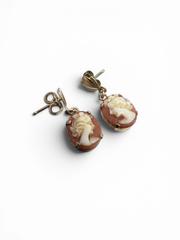 MaxSold Auction: 10K Gold Carved Shell Cameo Earrings - 2.08g - Esquimalt (British Columbia, Canada) PARTNER MANAGED Reseller Online Auction - Lampson Street
