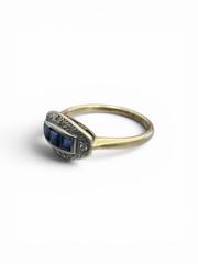 MaxSold Auction: 18k Gold & Platinum Art Deco Sapphire Ring - Size 7 - Esquimalt (British Columbia, Canada) PARTNER MANAGED Reseller Online Auction - Lampson Street
