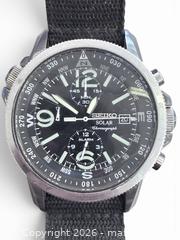 MaxSold Auction: Seiko Solar Chronograph Watch - Esquimalt (British Columbia, Canada) PARTNER MANAGED Reseller Online Auction - Lampson Street