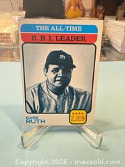 MaxSold Auction: Babe Ruth Baseball Trading Card - Maple Ridge (British Columbia, Canada) PARTNER MANAGED Estate Sale Online Auction - Blanshard Street