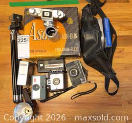 MaxSold Auction: Lot of Vintage Cameras & Accessories — Asahiflex, Kodak, Tripod - Langford (British Columbia, Canada) PARTNER MANAGED Estate Sale Online Auction - Glen Lake Road