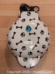 MaxSold Auction: Dash Express Dog Treat Maker - White Paw & Bone Pattern - Yonkers (New York, USA) SELLER MANAGED Downsizing Online Auction - Riverdale Avenue (STORAGE)