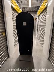 MaxSold Auction: Gold/Brass Arched Full-Length Freestanding Metal Mirror - Yonkers (New York, USA) SELLER MANAGED Downsizing Online Auction - Riverdale Avenue (STORAGE)