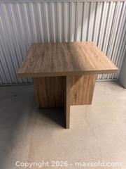 MaxSold Auction: Modern Farmhouse Square Oak Table - Yonkers (New York, USA) SELLER MANAGED Downsizing Online Auction - Riverdale Avenue (STORAGE)