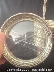 MaxSold Auction: Birks Sterling silver cut-glass drink coaster set with a matching caddy - Richmond Hill (Ontario, Canada) SELLER MANAGED Downsizing Online Auction - Townwood Drive