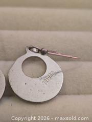 MaxSold Auction: Alpaca Mexico Silver Circle earrings with abalone - Burnaby (British Columbia, Canada) SELLER MANAGED Reseller Online Auction - Claude Avenue