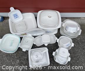 MaxSold Auction: 25 plus piece Blue Cornflower Corelle lot - View Royal (British Columbia, Canada) SELLER MANAGED Downsizing Online Auction - Glentana Road