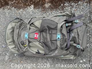 MaxSold Auction: Osprey travel backpack with removable daypack and rain cover - View Royal (British Columbia, Canada) SELLER MANAGED Downsizing Online Auction - Glentana Road