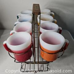 MaxSold Auction: MCM Fire King Glamalite Glitter Mugs - Riverview (Florida, USA) SELLER MANAGED Downsizing Online Auction - Holly Heath Drive