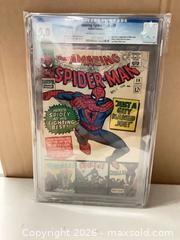 MaxSold Auction: July 1966 Marvel Comics #38 the Amazing Spiderman- lot 1138 - East Cocalico Township (Pennsylvania, USA) PARTNER MANAGED Estate Sale Online Auction - West Church Street