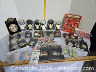 MaxSold Auction: Disney Enamel Collectible Lapel Pins Lot — Classic & Characters FR - Doylestown Township (Pennsylvania, USA) PARTNER MANAGED Downsizing Online Auction - Country Brook Drive
