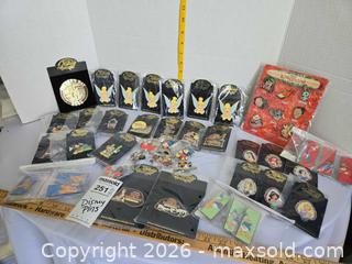 MaxSold Auction: Disney Enamel Collectible Lapel Pins Lot — Classic & Characters FR - Doylestown Township (Pennsylvania, USA) PARTNER MANAGED Downsizing Online Auction - Country Brook Drive