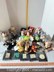 MaxSold Auction: Disney Mixed Lot: Plush Toys & Sealed Collectible Pins (15-20 pcs) - Doylestown Township (Pennsylvania, USA) PARTNER MANAGED Downsizing Online Auction - Country Brook Drive