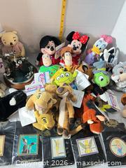 MaxSold Auction: Disney Mixed Lot: Plush Toys & Sealed Collectible Pins (15-20 pcs) - Doylestown Township (Pennsylvania, USA) PARTNER MANAGED Downsizing Online Auction - Country Brook Drive