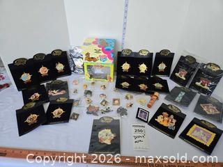 MaxSold Auction: Disney & Scooby-Doo Assorted Collectible Pins with Jewelry Box FR - Doylestown Township (Pennsylvania, USA) PARTNER MANAGED Downsizing Online Auction - Country Brook Drive
